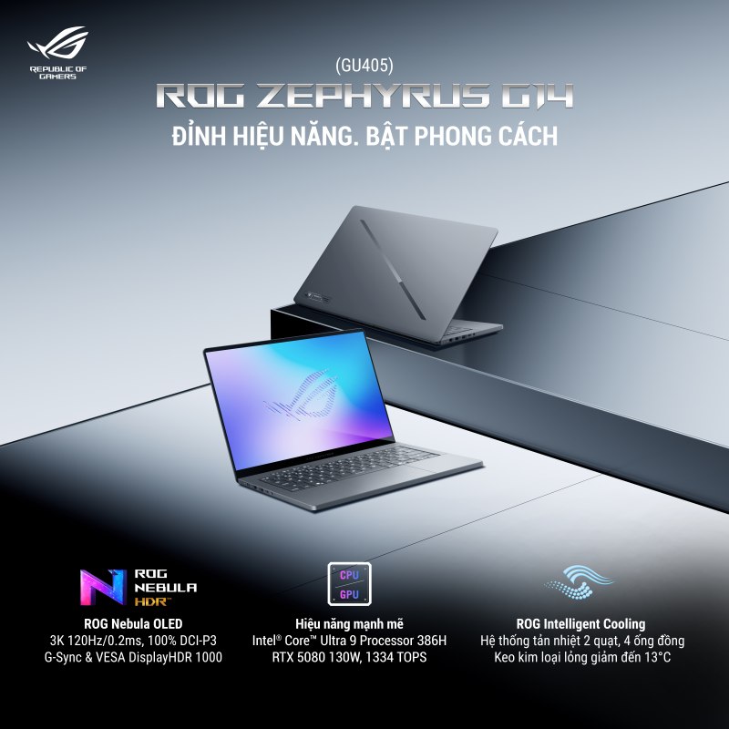 Laptop ASUS ROG Zephyrus G14 GU405AW-SY029W – Đỉnh Hiệu Năng, Bật Phong Cách