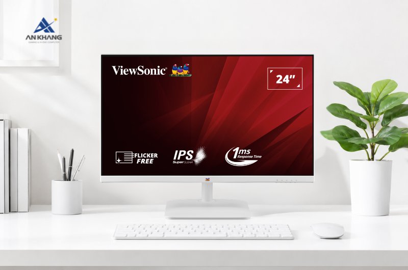 Màn hình ViewSonic VA2432-H-W là màn hình 24inch IPS cân bằng cho làm việc và giải trí