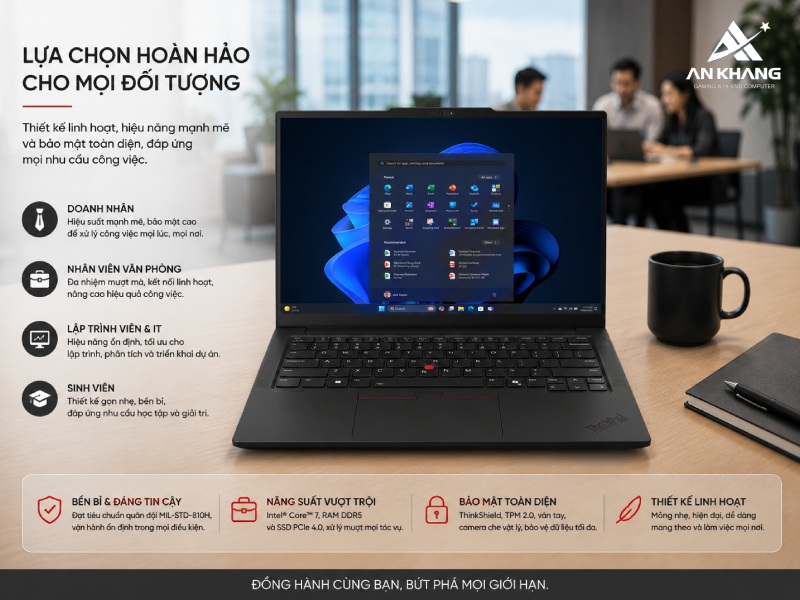 Laptop Lenovo ThinkPad E14 Gen 7 21T90025VN phù hợp với ai?