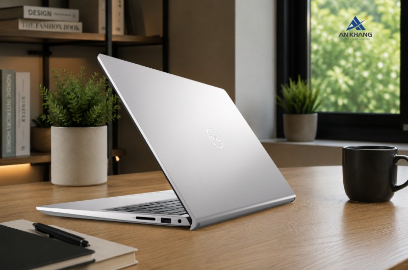Laptop Dell 15 DC15250 CPH992 sở hữu thiết kế tối giản, phù hợp mọi không gian học tập, văn phòng