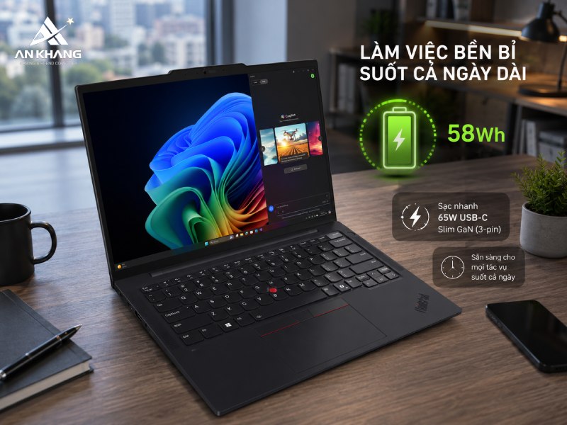 Làm việc linh hoạt cùng laptop Lenovo ThinkPad T14s Gen 6 21QX00LGVA