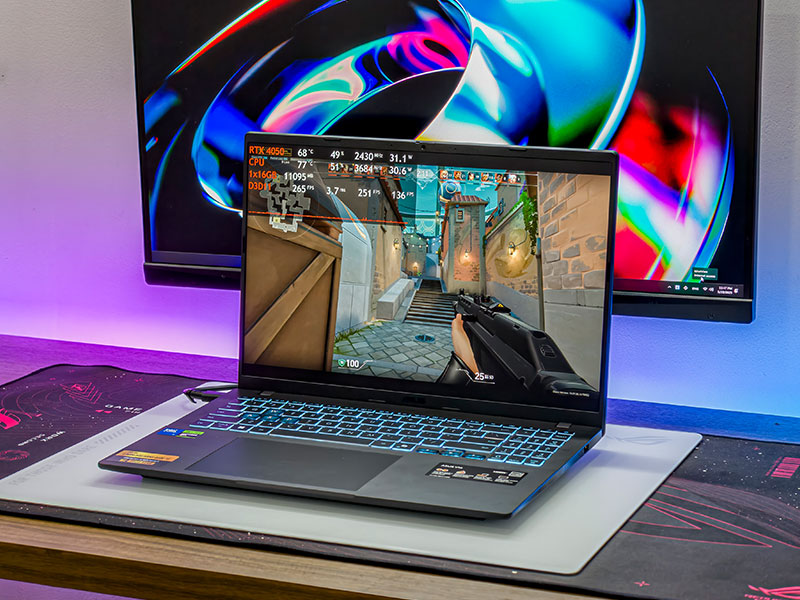 ASUS Gaming V16 V3607VU-RP343W được trang bị chip Intel Core 5 210H và card rời RTX 4050