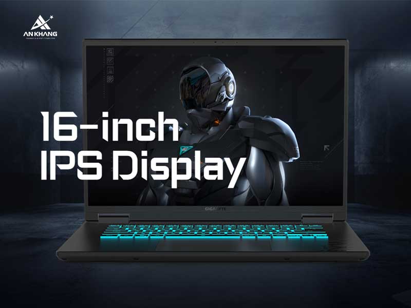 Gigabyte Gaming A16 CMHI2VN894SH với màn hình 16 inch 165Hz rộng rãi, mượt mà