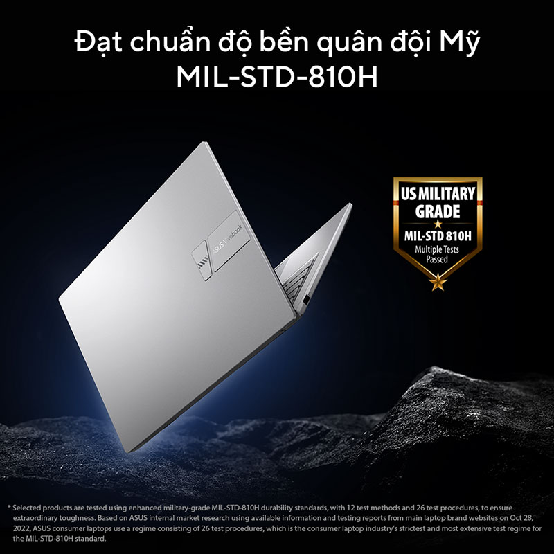 Laptop Asus Vivobook 14 X1404ZA-NK386W - độ bền