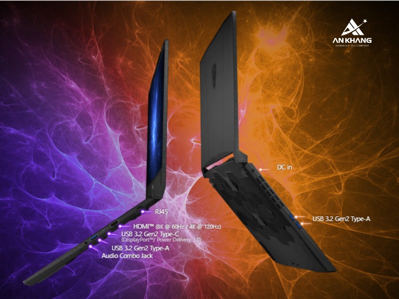 Laptop MSI Katana 15 HX B14WEK-286VN kết nối đa dạng và linh hoạt