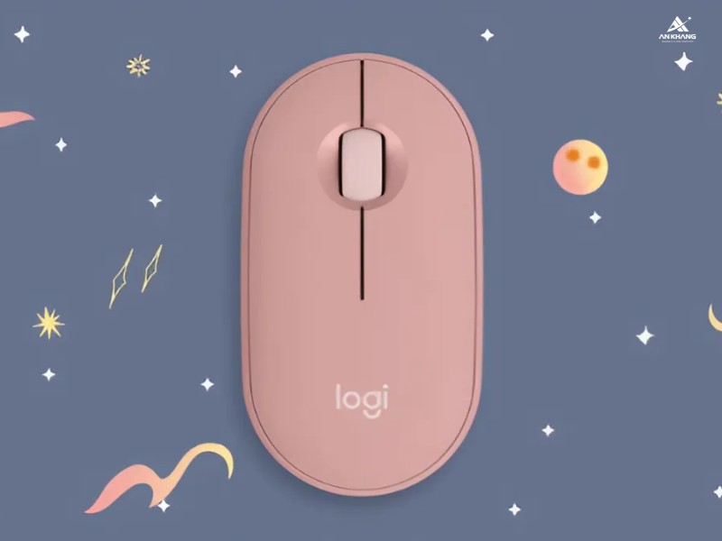 Chuột Logitech Pebble 2 M350s Bluetooth Rose (Hồng) - Chuột không dây thời trang, bền bỉ