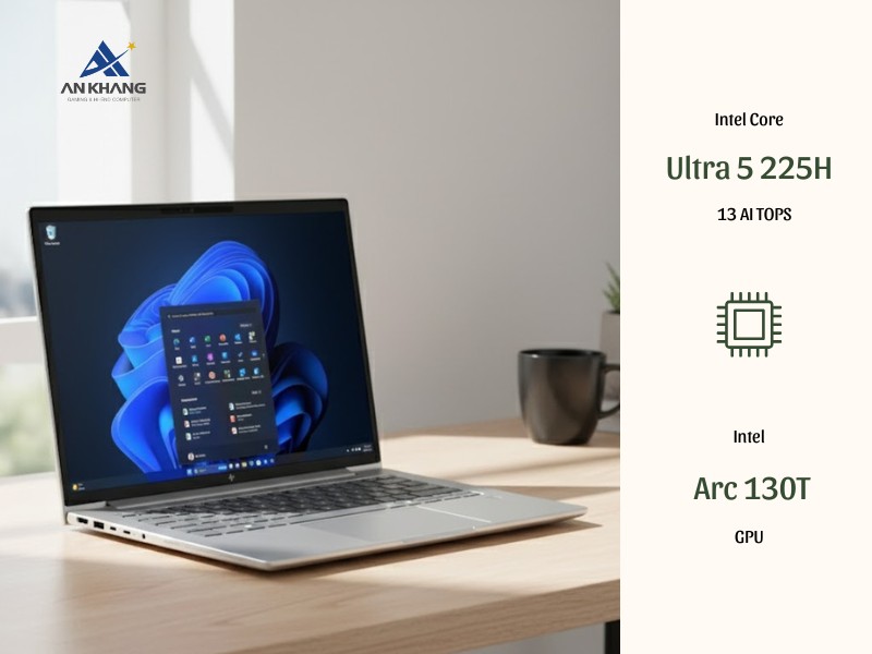 Laptop HP EliteBook 6 G1i 14 BQ9M9PT trang bị cpu intel core ultra 5 thế hệ mới