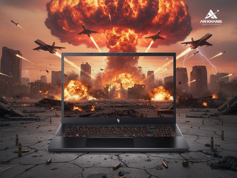 Laptop Acer Gaming Nitro V 15 ProPanel ANV15-52-59RR NH.QZ9SV.005 trang bị màn hình 180Hz 100%sRGB nâng tầm hiển thị