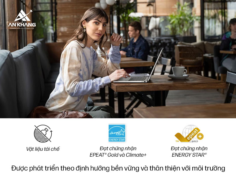 Laptop HP OmniBook 5 Flip 14-fp0055TU BZ7Q4PA là lựa chọn đáng giá cho người dùng quan tâm đến công nghệ hiện đại gắn liền với trách nhiệm môi trường