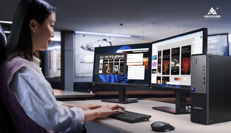 Máy tính để bàn Lenovo ThinkCentre neo 50s Gen 6 13DM003KVA hỗ trợ hiển thị đa màn hình