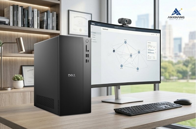 M&aacute;y t&iacute;nh để b&agrave;n Dell Tower ECT1250 DT-U5-16-512G vận h&agrave;nh &ecirc;m &aacute;i