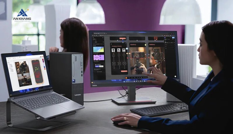 Máy tính để bàn Lenovo ThinkCentre neo 50s Gen 6 13DM003KVA với cấu hình bộ nhớ và lưu trữ ấn tượng