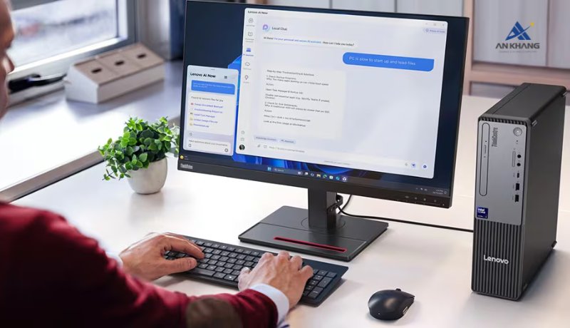 Máy tính để bàn Lenovo ThinkCentre neo 50s Gen 6 13DM003KVA trang bị vi xử lý thế hệ mới tích hợp AI hiện đại