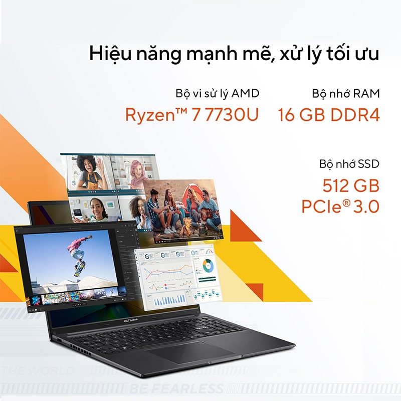 Laptop Asus Vivobook 16 M1605YA-MB303W Với Hiệu Năng Mạnh Mẽ