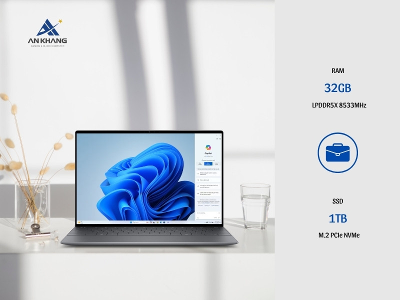 Laptop Dell XPS 13 9350 PP9H1 có sẵn RAM 32GB và SSD 1TB
