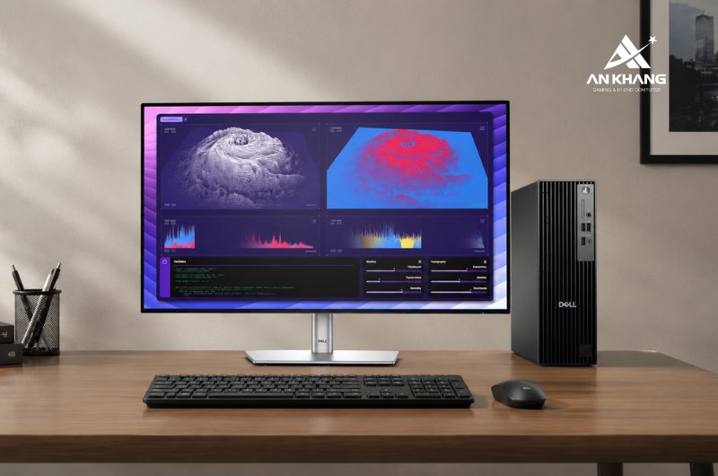 Máy tính để bàn Dell Pro Slim Plus QBS1250 42PROU7QBS1250 mạnh mẽ, thông minh, bền bỉ cho doanh nghiệp