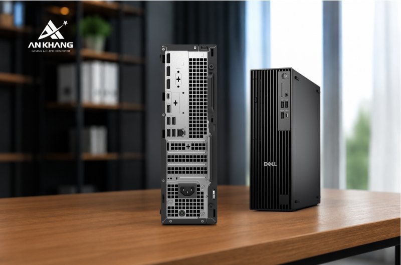 Máy tính để bàn Dell Pro Slim Plus QBS1250 42PROU7QBS1250 trang bị hệ thống kết nối phong phú, dễ dàng tương thích