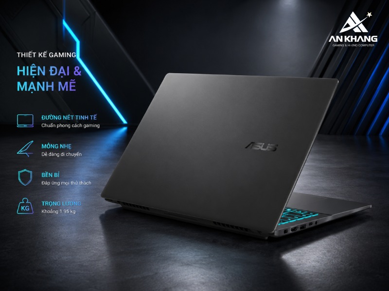 Thiết kế gaming hiện đại của ASUS Gaming V16 V3607VJ-TK189W