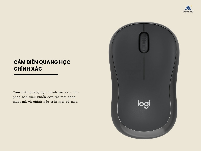 Logitech M240 trang bị cảm biến quang học chính xác