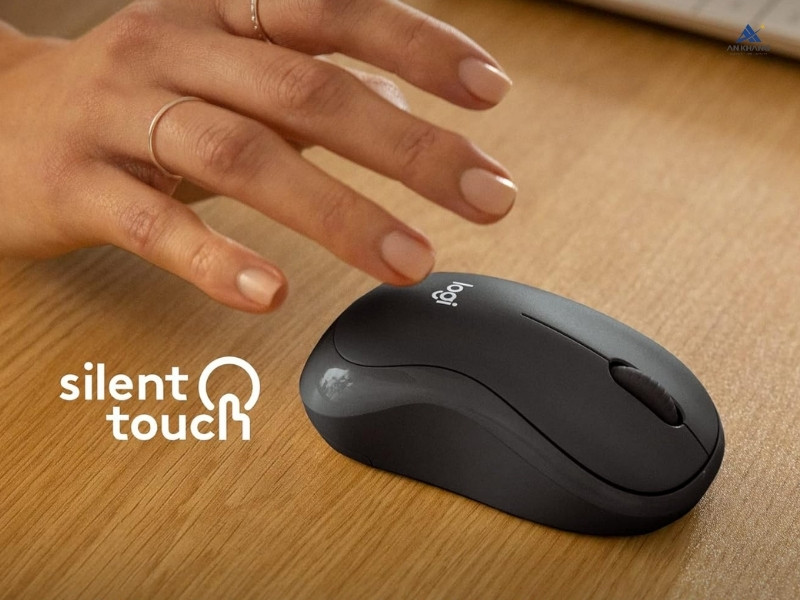 Logitech M240 Bluetooth Wireless Silent màu đen (PCMOLO216) với công nghệ SilentTouch giảm tiếng ồn