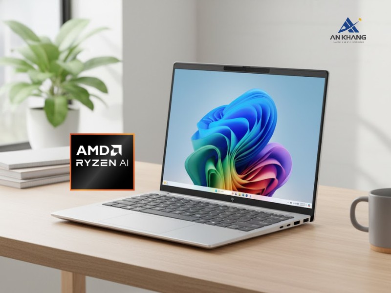 Laptop HP OmniBook 7 Aero 13-bg1087AU BZ7S1PA trang bị CPU AMD Ryzen AI 5 với 50 AI TOPS