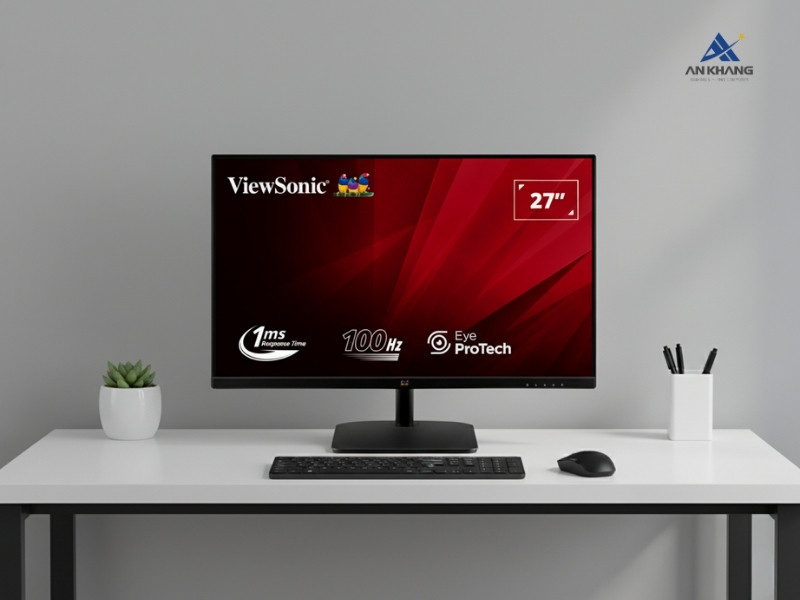 Màn hình LCD ViewSonic VA2732-H-2 là màn hình 27 inch mượt mà, tối giản và bền bỉ