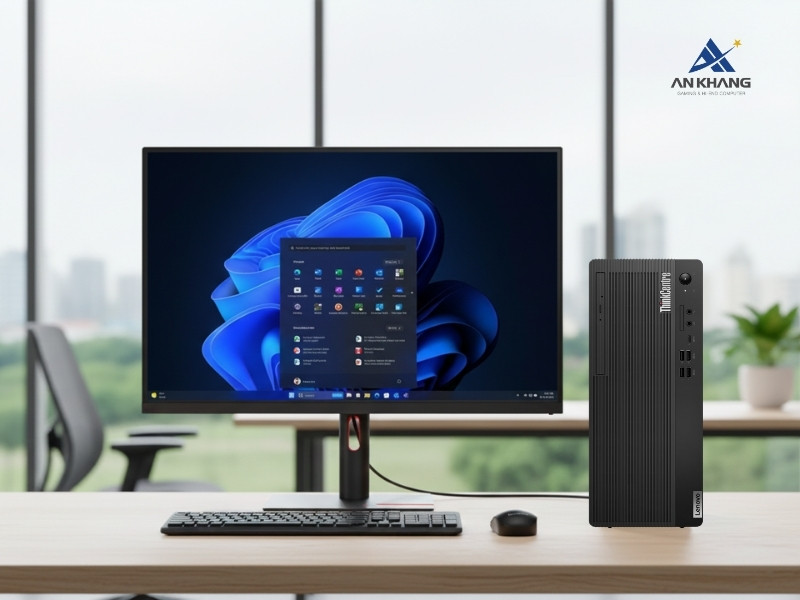 M&aacute;y t&iacute;nh để b&agrave;n Lenovo ThinkCentre M70t Gen 5 12U0000DVA thiết kế Tower truyền thống