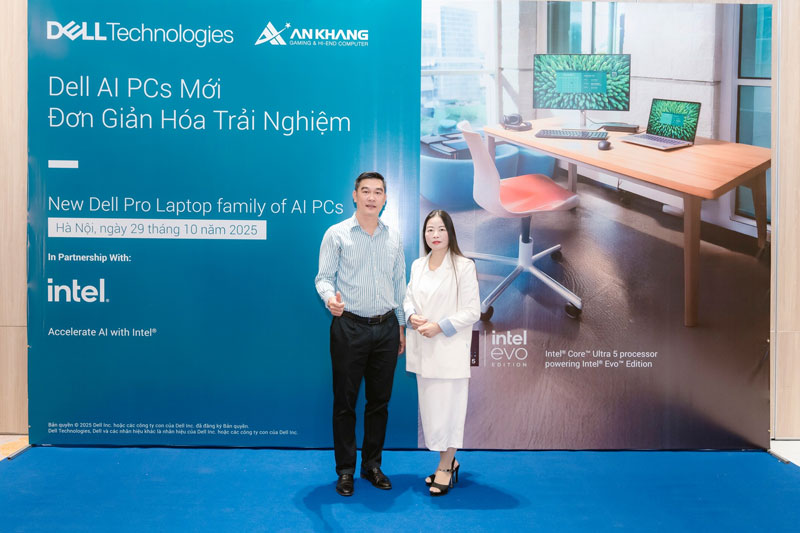 Hình ảnh đẹp của đại diện An Khang và Quý đối tác tại khu vực chụp ảnh chính.