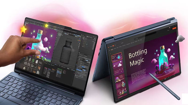 Lenovo Yoga được thiết kế bản lề đặc biệt, thử nghiệm hàng chục nghìn lần gập mở. Nếu dùng đúng cách, tuổi thọ vẫn đảm bảo.