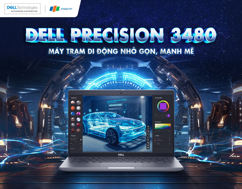 Dell Precision 3480: Máy trạm di động nhỏ gọn, mạnh mẽ