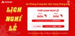 THÔNG BÁO LỊCH NGHỈ LỄ 30/04 & 01/05 NĂM 2024