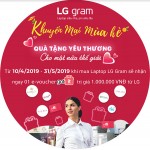 Mua Laptop LG Gram nhận thẻ Voucher trị giá 1 triệu đồng