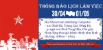 An Khang thông báo lich làm việc 30/04 -01/05/2019