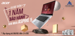 Mua laptop Acer Aspire 5- Tặng thêm 1 năm bảo hành