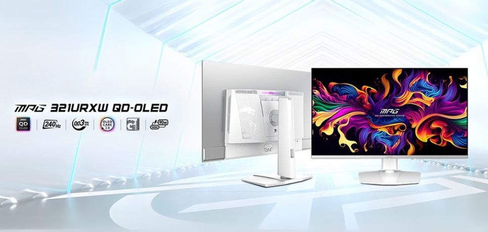MSI Ra Mắt Màn Hình Chơi Game Cao Cấp MPG 321URXW QD-OLED Với Thiết Kế Trắng Thanh Lịch