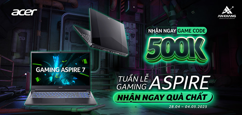 [CTKM ACER]: ƯU ĐÃI TUẦN LỄ ACER GAMING ASPIRE 2025 - NHẬN NGAY QUÀ CHẤT