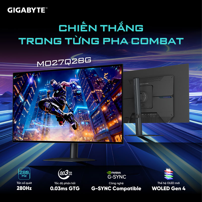 Màn hình gaming WOLED MO27Q28G: Chiến thắng trong từng pha combat
