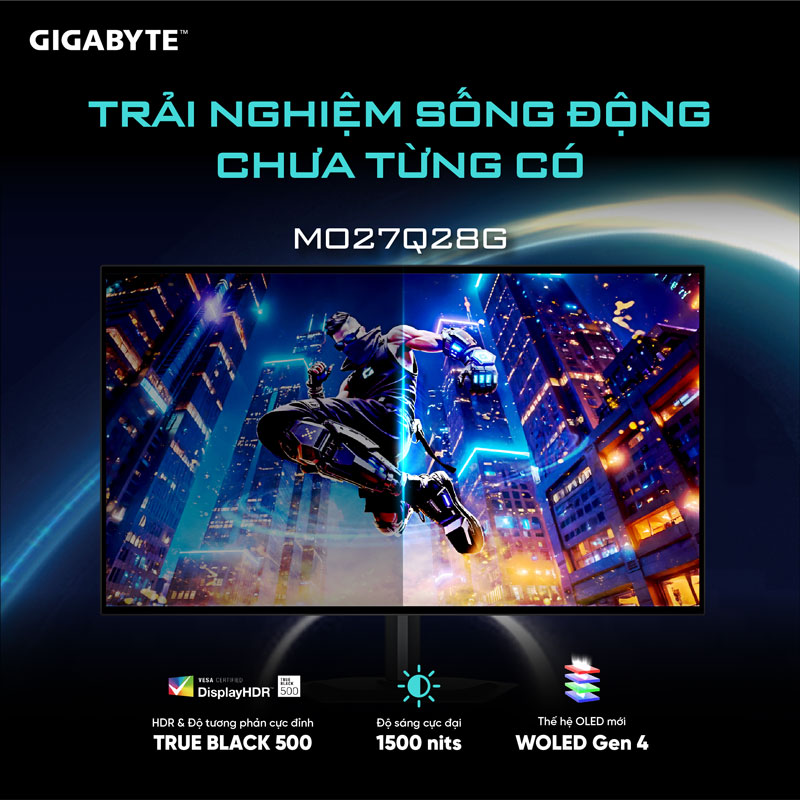 Màn hình gaming WOLED MO27Q28G: Trải nghiệm sống động chưa từng có