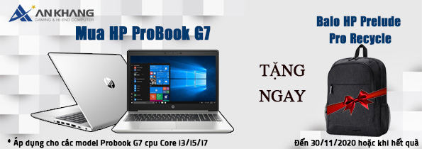 Mua laptop HP Probook G7 Intel tặng ngay balo HP Prelude Pro Recycle cực sang chảnh