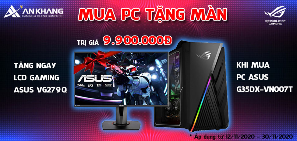 Mua PC Asus tặng LCD Gaming cực hot trị giá 9.900.000đ