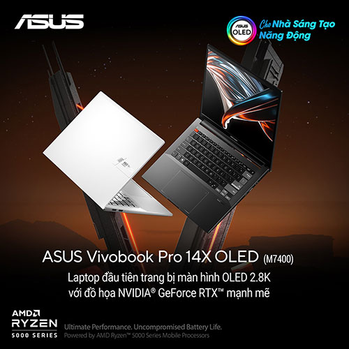 ASUS ra mắt Vivobook Pro 14X OLED M7400- Chuyên biệt cho dân sáng tạo