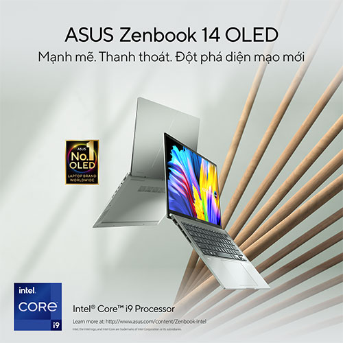 Asus Zenbook 14 OLED Mạnh mẽ thanh thoát, đột phá diện mạo mới