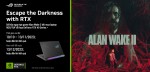 CTKM Asus: Mua laptop ROG RTX 40series sở hữu ngay bom tấn Alan Wake 2 sắp ra mắt