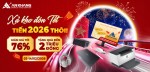 CTKM AKC: Xả kho đón Tết - TIẾN 2026 THÔI!