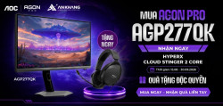[CTKM AOC]: MUA MÀN HÌNH AOC AGON PRO - TẶNG TAI NGHE GAMING HYPERX