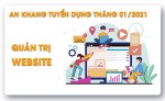 TUYỂN DỤNG THÁNG 01/2021