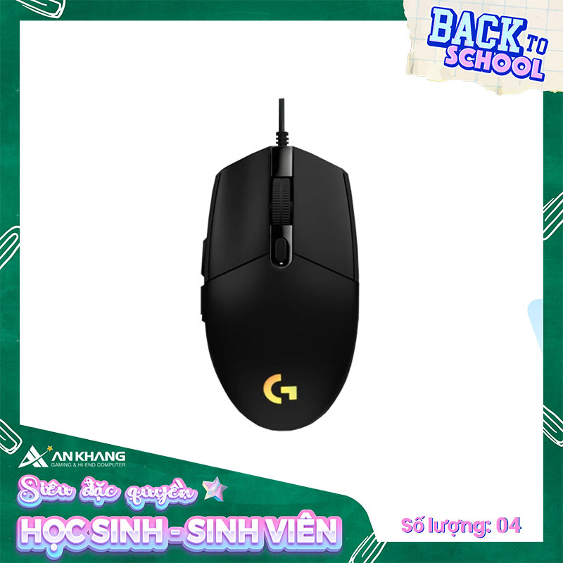 Chuột Gaming Logitech G102 Gen 2 Lightsync- Màu Đen