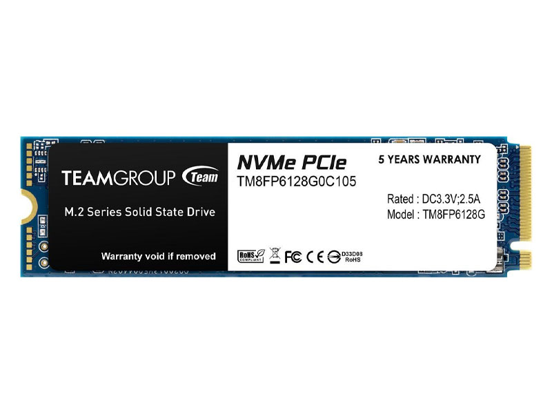 Ổ cứng SSD Team Group M2.2280 PCIE Gen3x4 MP33 128GB tốc độ cao