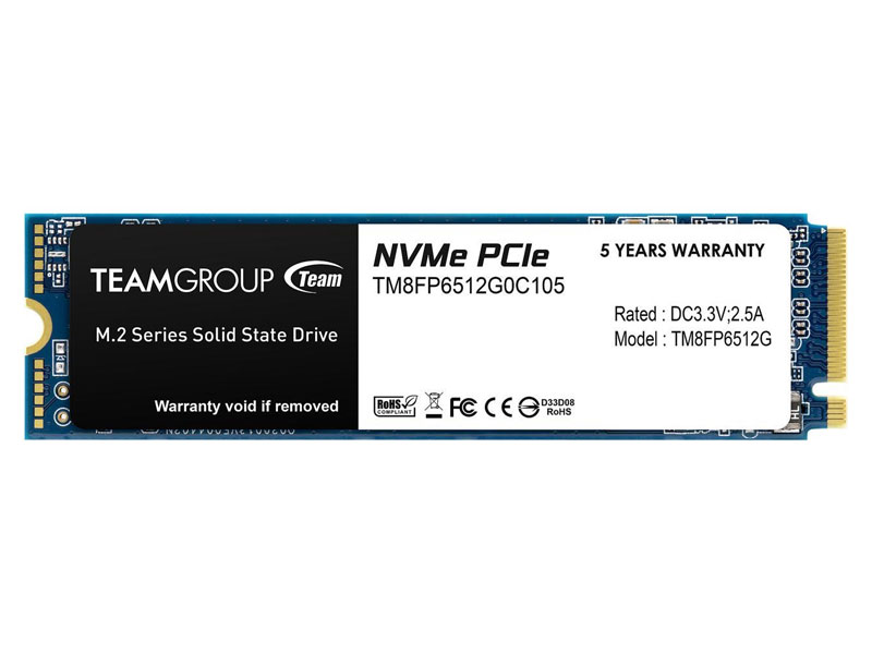 Ổ cứng SSD Team Group M2.2280 PCIE Gen3x4 MP33 512GB tốc độ cao