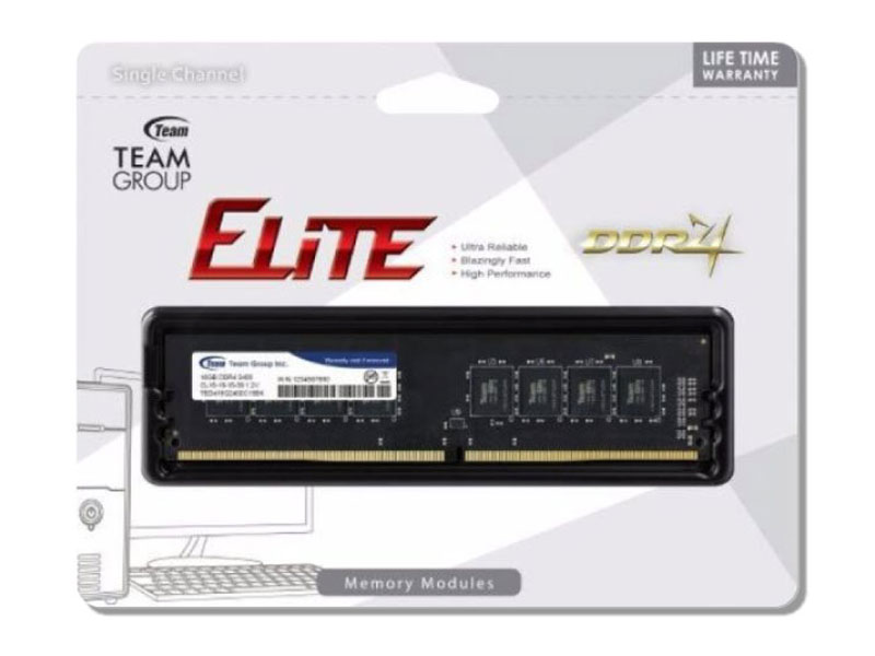 Ram PC TeamGroup Elite 4GB DDR4 2666MHz UD-D4 (TED44G2666C1902)